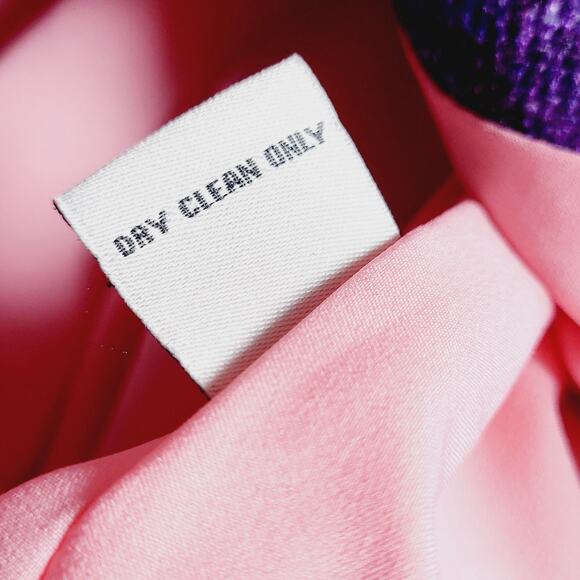 J Peterman Purple Cherry Blossom Cotton One Button 3/4 Sleeve Jacket NWOT Size 4 - Picture 11 of 11